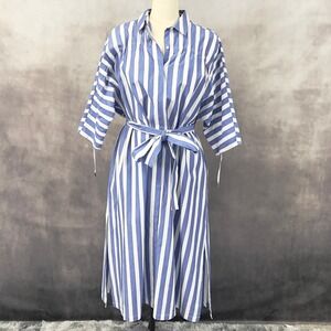 FFIXXED STUDIOS Drawstring Shirt Dress Size Medium Minimalist Japan Quiet Luxury